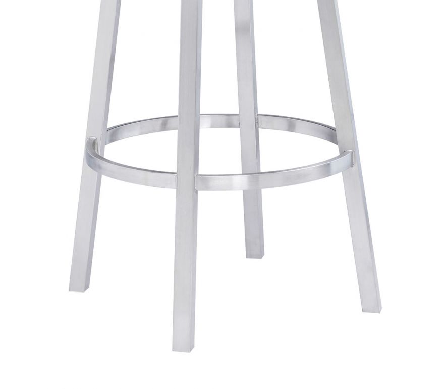 Ronaldo Swivel Bar Stool With Stainless, Stainless Steel Swivel Counter Stools